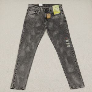 Levis 512 Slim Taper Jeans Mens 31 Black 32" Inseam Stone Washed Stretch Flex